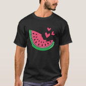 T-shirt Saison de vacances estivales de melon de pastèque  (Devant)