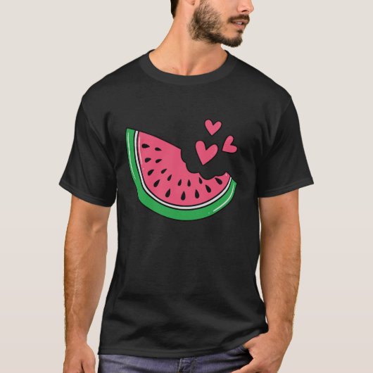 T-shirt Saison de vacances estivales de melon de pastèque  (Devant)