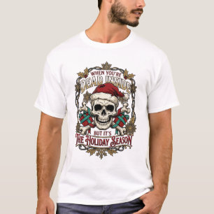 T-shirt Saison de vacances mort à l'intérieur crâne de Noë