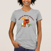 T-shirt Saison de vin multicouche (Devant)