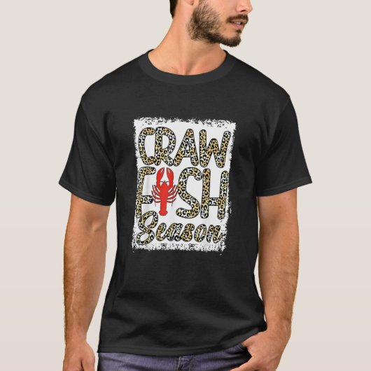 T-shirt Saison d'écrevisses léopard blanchies ébullition d (Devant)