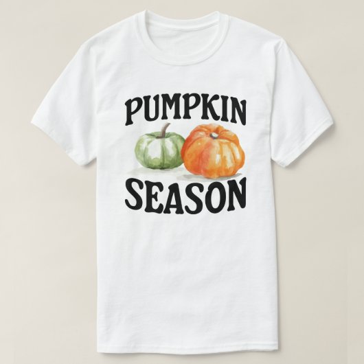 T-shirt Saison des citrouilles automne (Design devant)