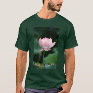 T-shirt Saison d'été Serene Pink Lotus Flower Custom
