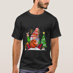 T-shirt Saison D'Hiver Sketll Gnome Noël Pour Garçons Enfa