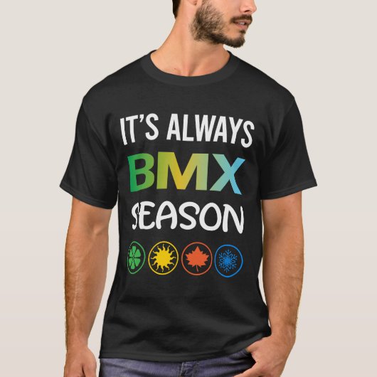 T-shirt Saison drôle BMX (Devant)