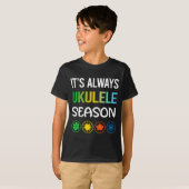 T-shirt Saison drôle Ukulele  (Devant entier)