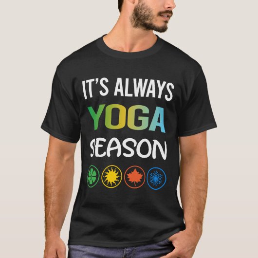 T-shirt Saison drôle Yoga (Devant)