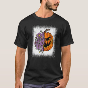 T-shirt Saison du Citrouille du visage du Citrouille à eff