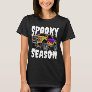 T-shirt Saison effrayante camion géant monstre Halloween