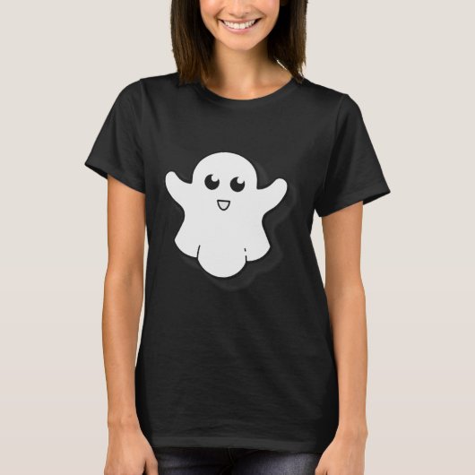 T-shirt Saison Éffrayante Halloween Ghost Cute Ghost (Devant)