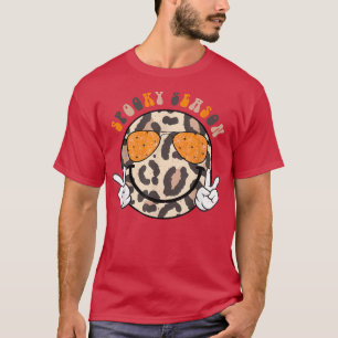 T-shirt Saison éffrayante Léopard Sourire lunettes visage