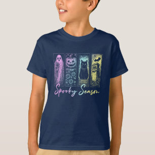 T-shirt Saison éffrayante Retro Halloween Horreur fantôme