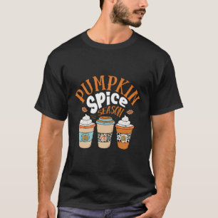 T-shirt Saison épicée citrouille Automne Café Latte Funn
