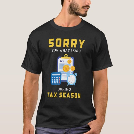 T-shirt Saison fiscale Comptabilité Comptable (Devant)