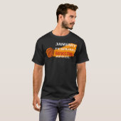 T-shirt Saison Funny de basket-ball Janvier Février Basket (Devant entier)