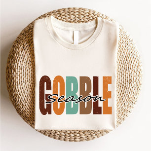 T-shirt Saison Gobée Thanksgiving Automne