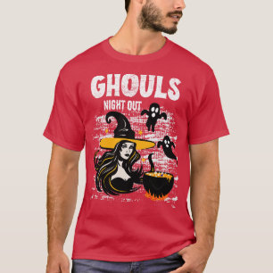 T-shirt Saison Halloween Ghouls Night Out Beautiful Witch