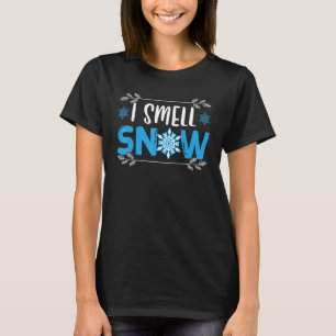 T-shirt Saison hivernale de neige fraîche de neige
