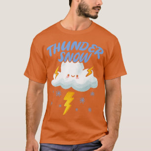 T-shirt Saison hivernale de neige tonnerre neige froide ne