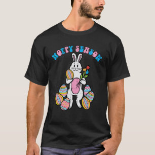 T-shirt Saison Hoppy Easter Bunny Egg Rose Hommes Garçons 