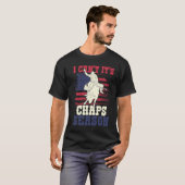 T-shirt Saison Us Flag Bull Riding Chaps (Devant entier)