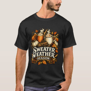 T-shirt Saison Vintage Automne Sweater Weather