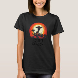 T-shirt Saison Zombie Lune Céramique effrayant Enfants Gar