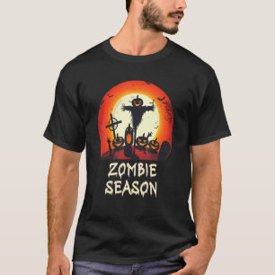 T-shirt Saison Zombie Lune Céramique effrayant Enfants Gar