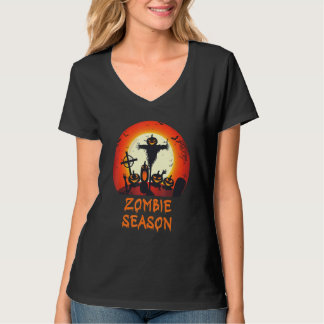 T-shirt Saison Zombie Lune Céramique effrayant Enfants Gar