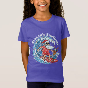 T-Shirt Saisons de Fun Surf de Santa Hawaïen