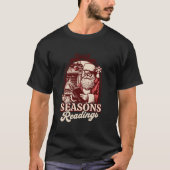 T-shirt Saisons Lecture Santa Claus Réservations Noël Lire (Devant)