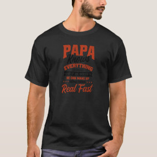 T-shirt Sait Tout Comprend Quelque Chose Pères Rapides Da