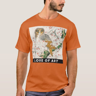 T-shirt Sakura Aest de la chouette japonaise vintage et de