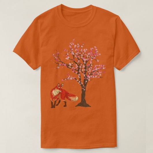 T-shirt Sakura Cherry Blossom De L'Amour Forêt Nature Anim (Design devant)