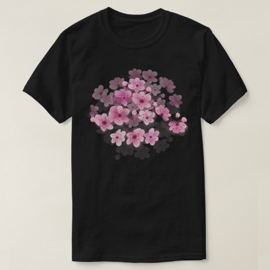 T-SHIRT SAKURA CHERRY BLOSSOM FLOWER  (Design devant)