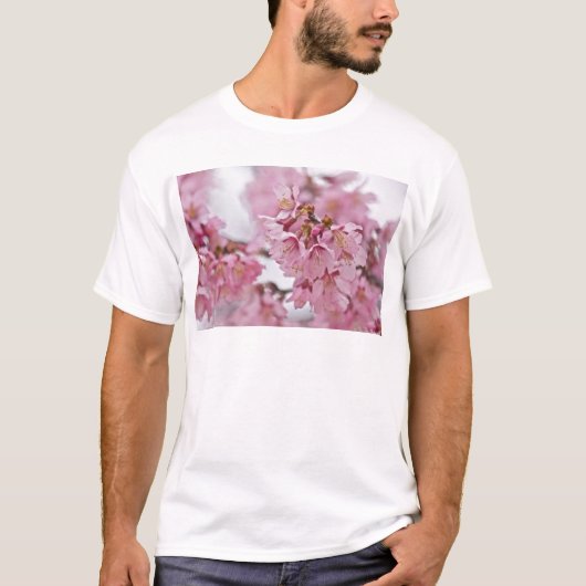 T-shirt Sakura Cherry Blossoms rose pâle (Devant)