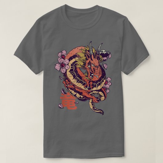 T-shirt Sakura, Dragon Japonais (Design devant)