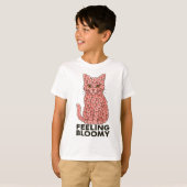 T-shirt Sakura Fleurs Chat Sentiment de Bloomie (Devant entier)