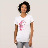 T-shirt Sakura fleurs d'arbre à cerisiers japonais (Devant entier)