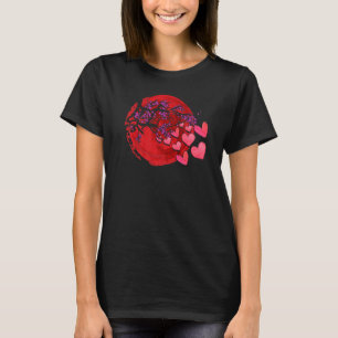 T-shirt Sakura Heart Cherry Blossom Tree Japon Nature Japa