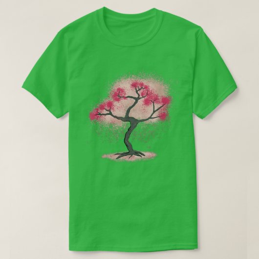 T-shirt Sakura Tree Culture japonaise Fan1167 (Design devant)