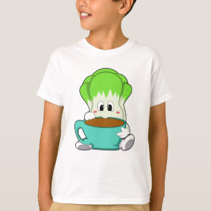 T-shirt Salade avec Coupe de café