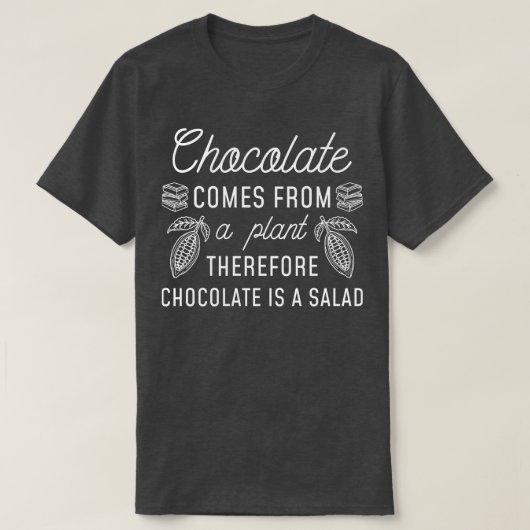 T-shirt Salade de chocolat 1 (Design devant)
