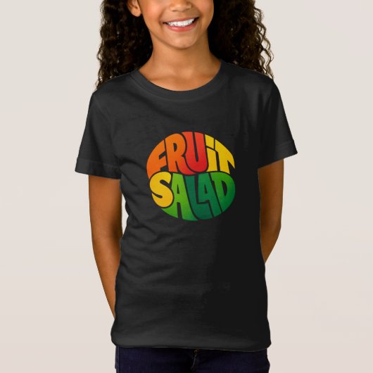 T-Shirt SALADE DE FRUITS – Conception de typographie circu (Devant)