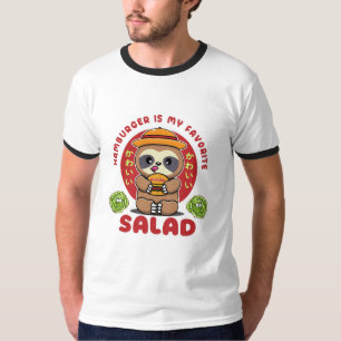 T-shirt Salade de hamburger Cute Kawaii