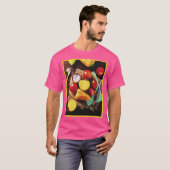 T-shirt "Salade de légumes maison" Photo mignonne. Command (Devant entier)