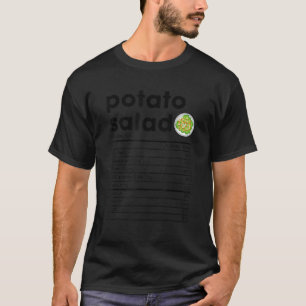 T-shirt Salade de pomme de terre - valeur nutritive
