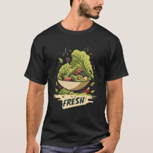 T-shirt Salade nutritionniste pour diététicienne et végéta