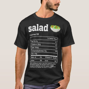 T-shirt Salade Valeur nutritive Thanksgiving Aliments Homm
