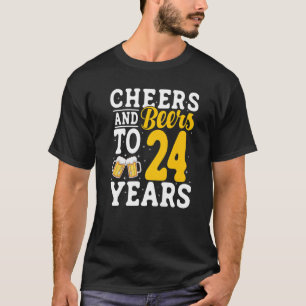 T-shirt Salades et bières à 24 ans Bière Boire 24 année